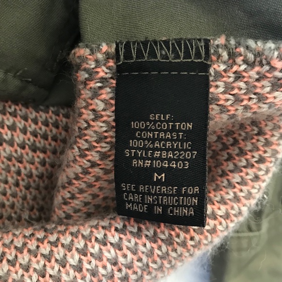 Blu Pepper Utility Jacket Green w/ Aztec Print - Picture 4 of 8